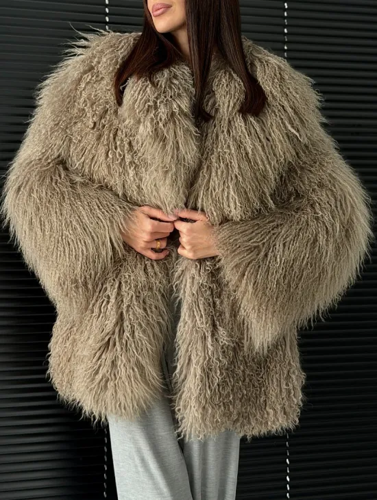 Полушубок из ламы - фото 3