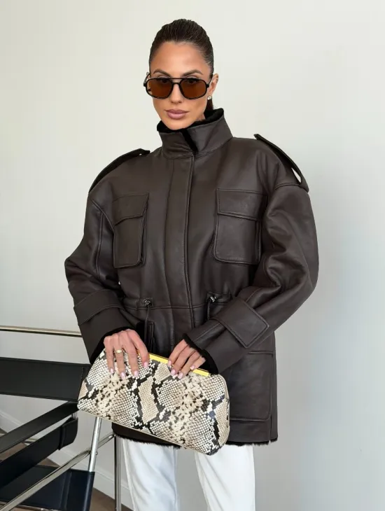 Молодёжная куртка - дублёнка - фото 9